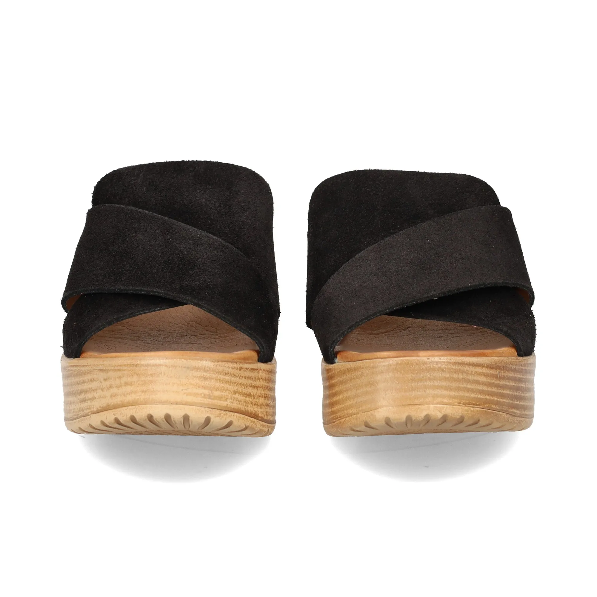 BUENO Sandalias con plataforma de Mujer NEGRO