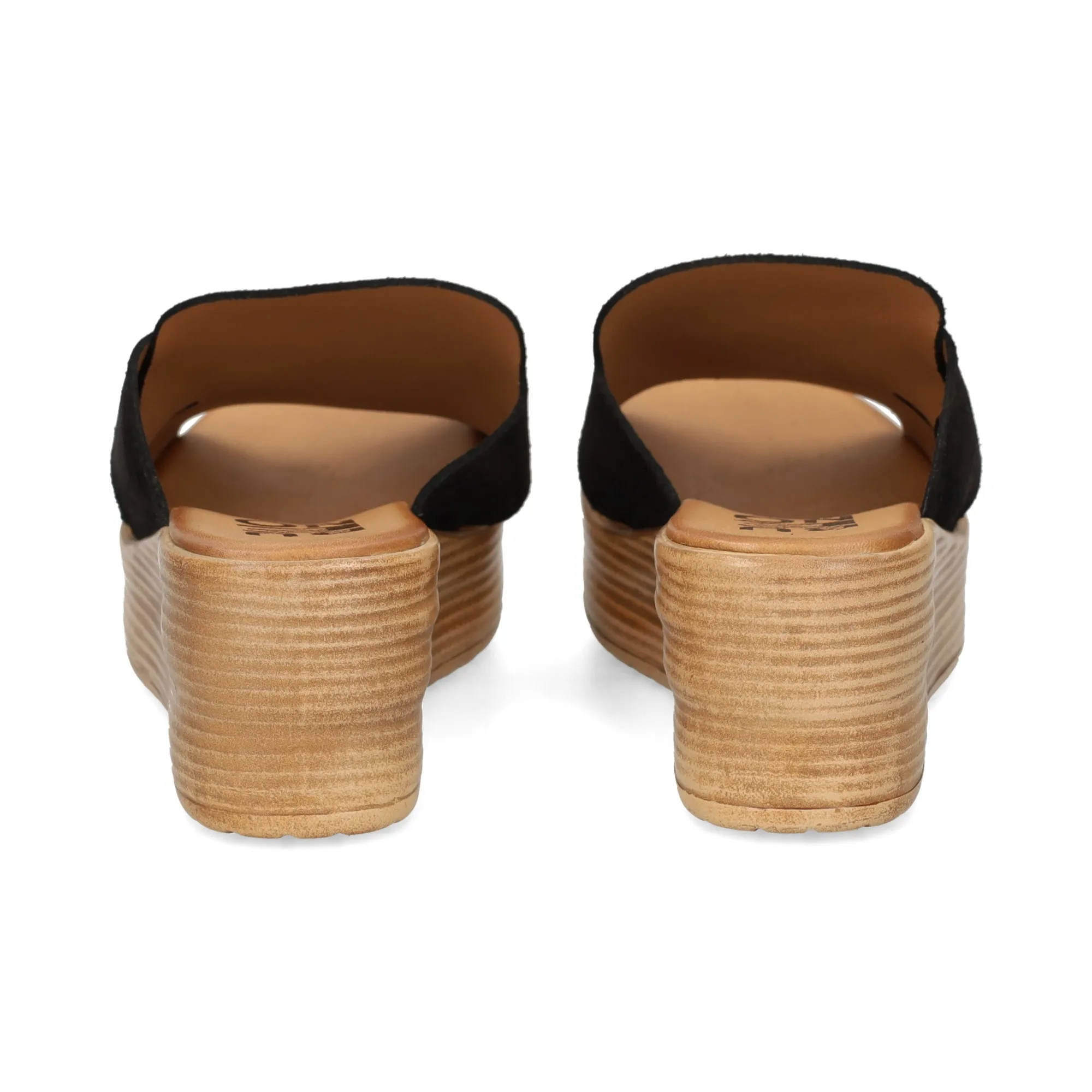 BUENO Sandalias con plataforma de Mujer NEGRO