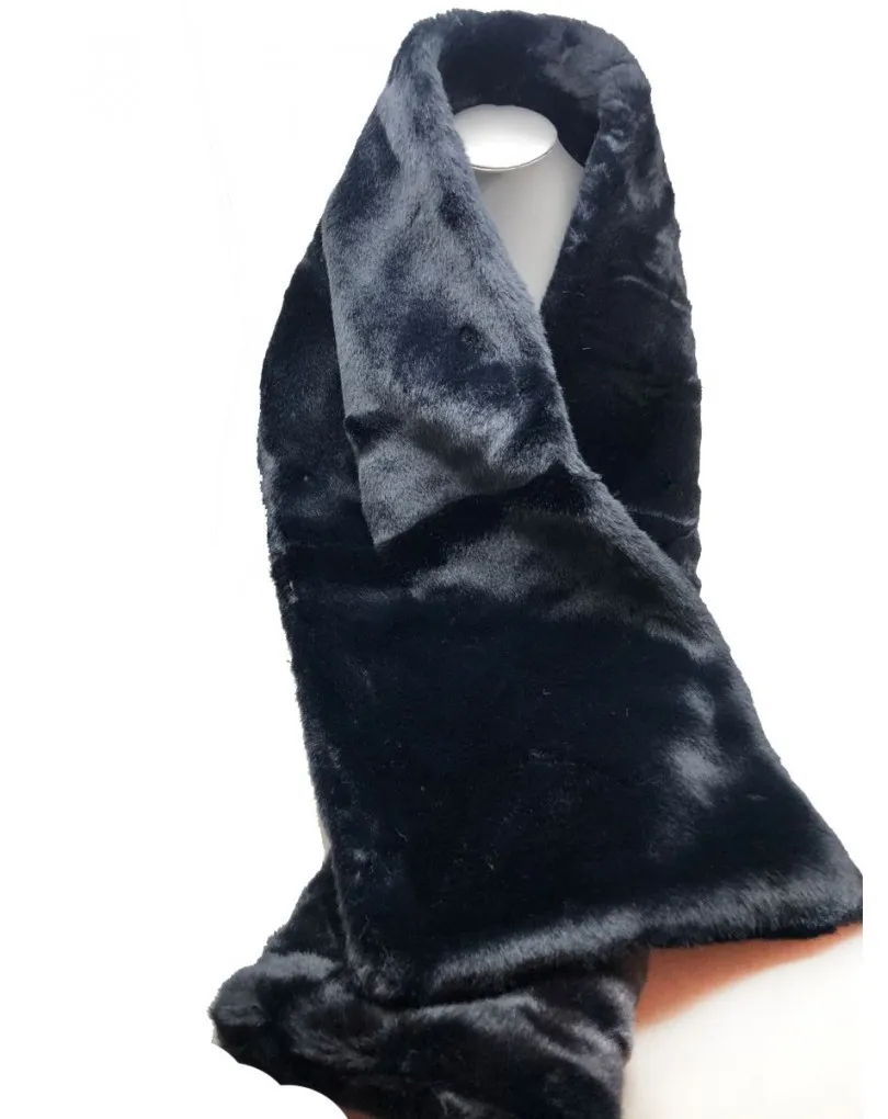 BUFANDAS Y ESTOLAS DE PELO NEGRAS PARA BODAS Y EVENTOS