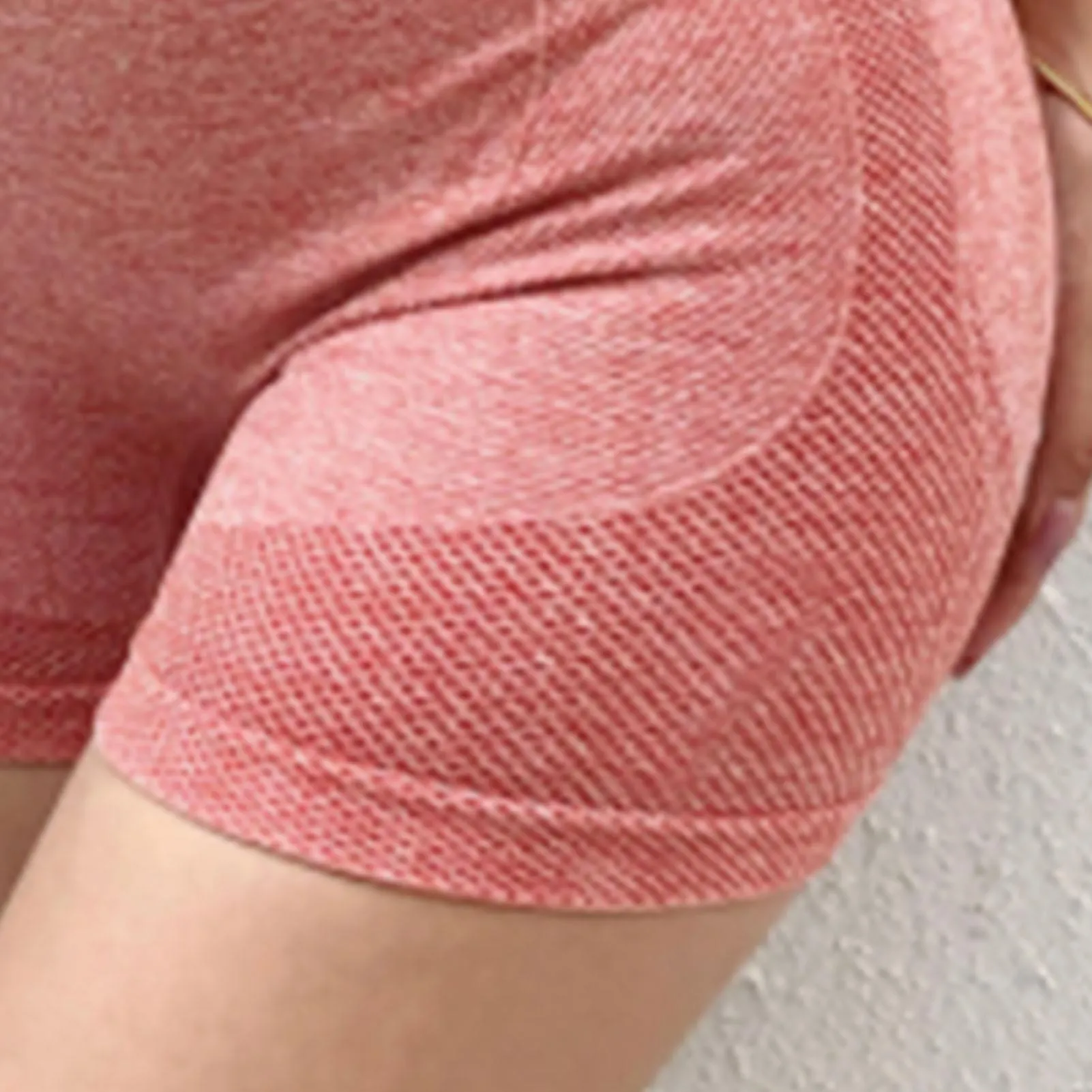Butt Lifting Yoga Shorts High Waist Tummy Control Seamless Highly Elastic Women Workout Shorts For Yoga Fitness Running Red M 40