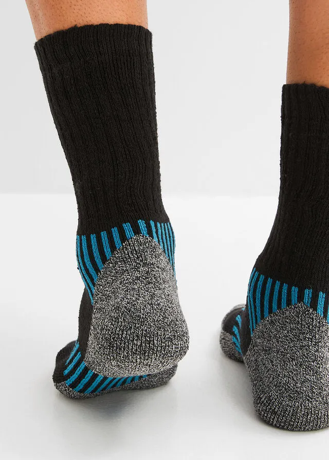 CALCETINES DEPORTIVOS NEGROTURQUESA COBALTONARANJA