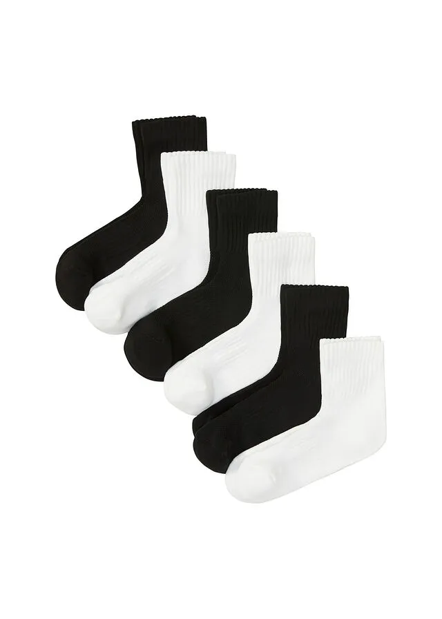Calcetines deportivos Negro+blanco