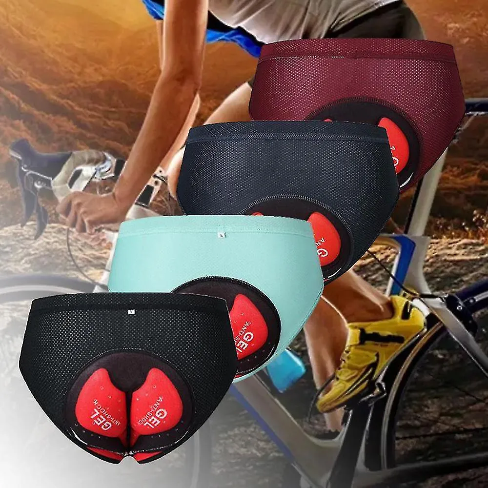 Calzoncillos de ciclismo para hombre con almohadilla de silicona 3D Ropa interior de ciclismo suave de secado rápido para deport