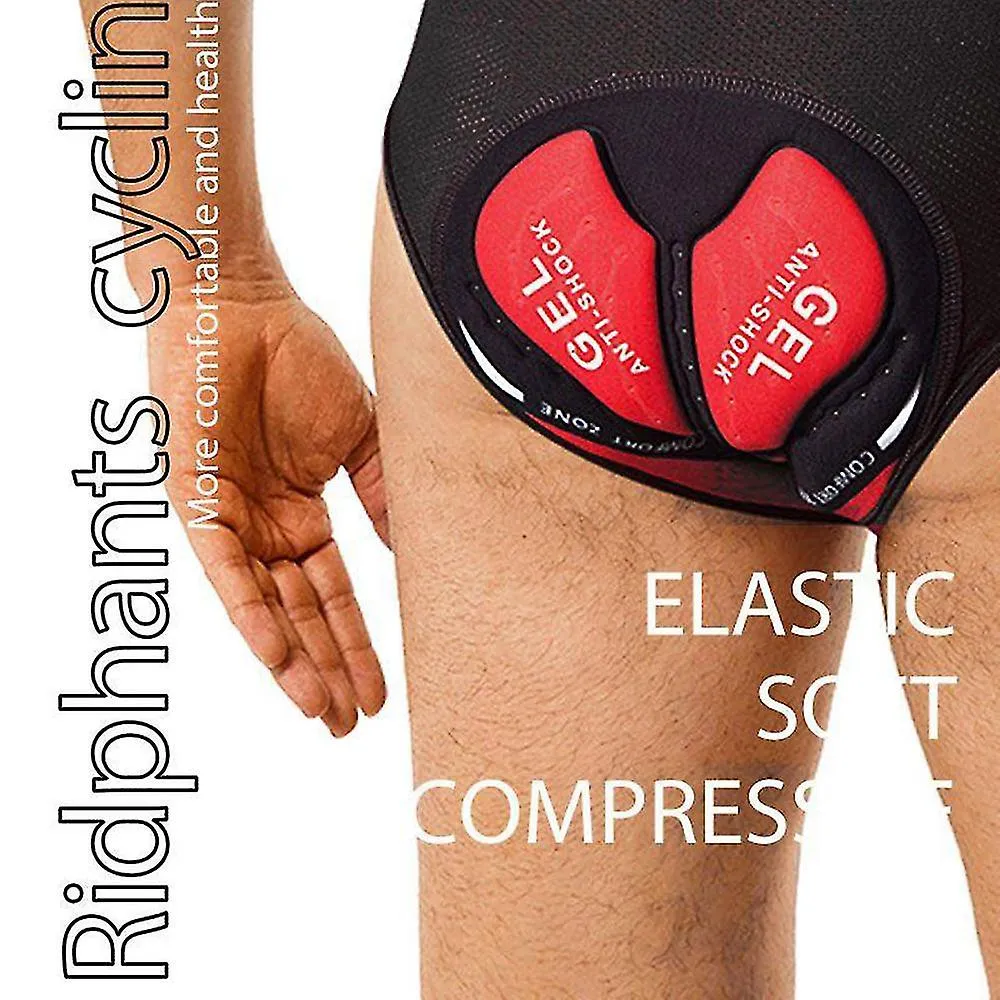 Calzoncillos de ciclismo para hombre con almohadilla de silicona 3D Ropa interior de ciclismo suave de secado rápido para deport