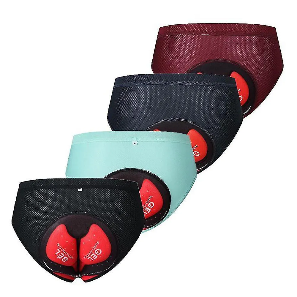 Calzoncillos de ciclismo para hombre con almohadilla de silicona 3D Ropa interior de ciclismo suave de secado rápido para deport