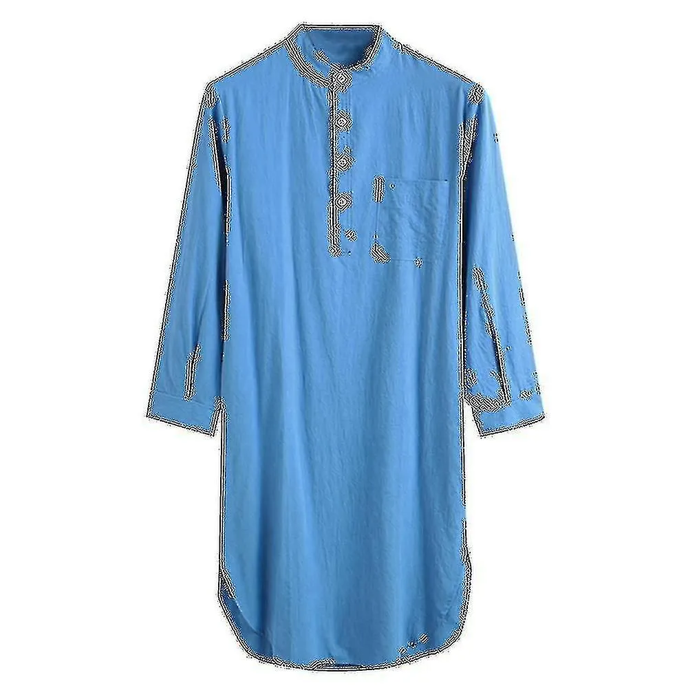 Camisa de dormir Camisa de algodón para hombres