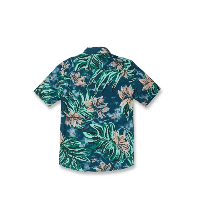 Camisa VOLCOM Manga Corta para niño MARBLE FLORAL SS – AGED INDIGO Ref. C0412308 azul flores