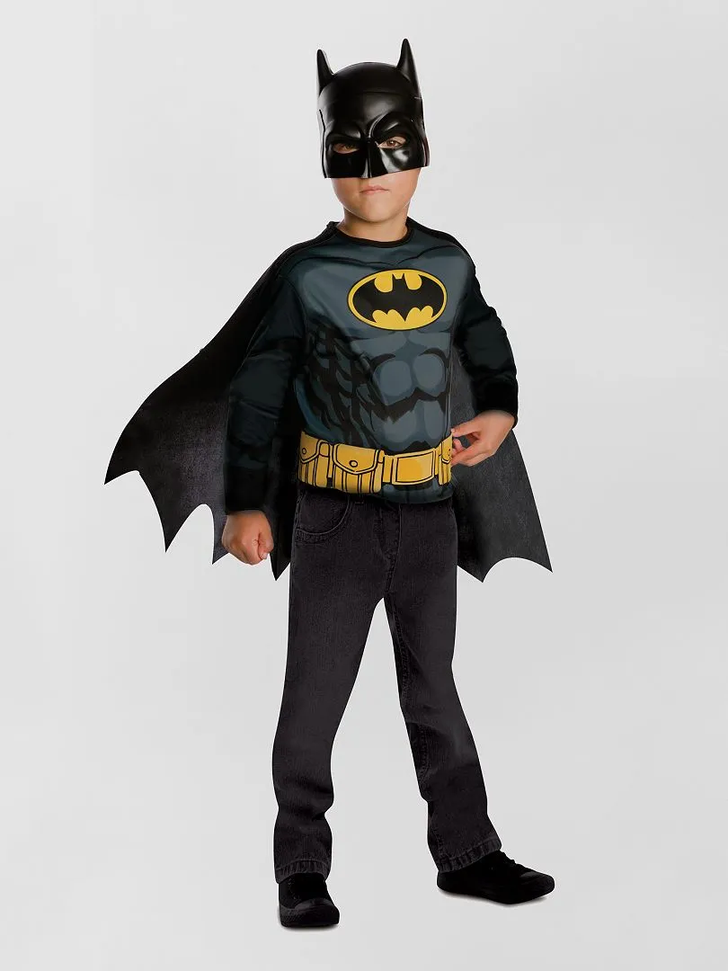 CAMISETA + CAPA DISFRAZ DE 'BATMAN'  NEGRO
