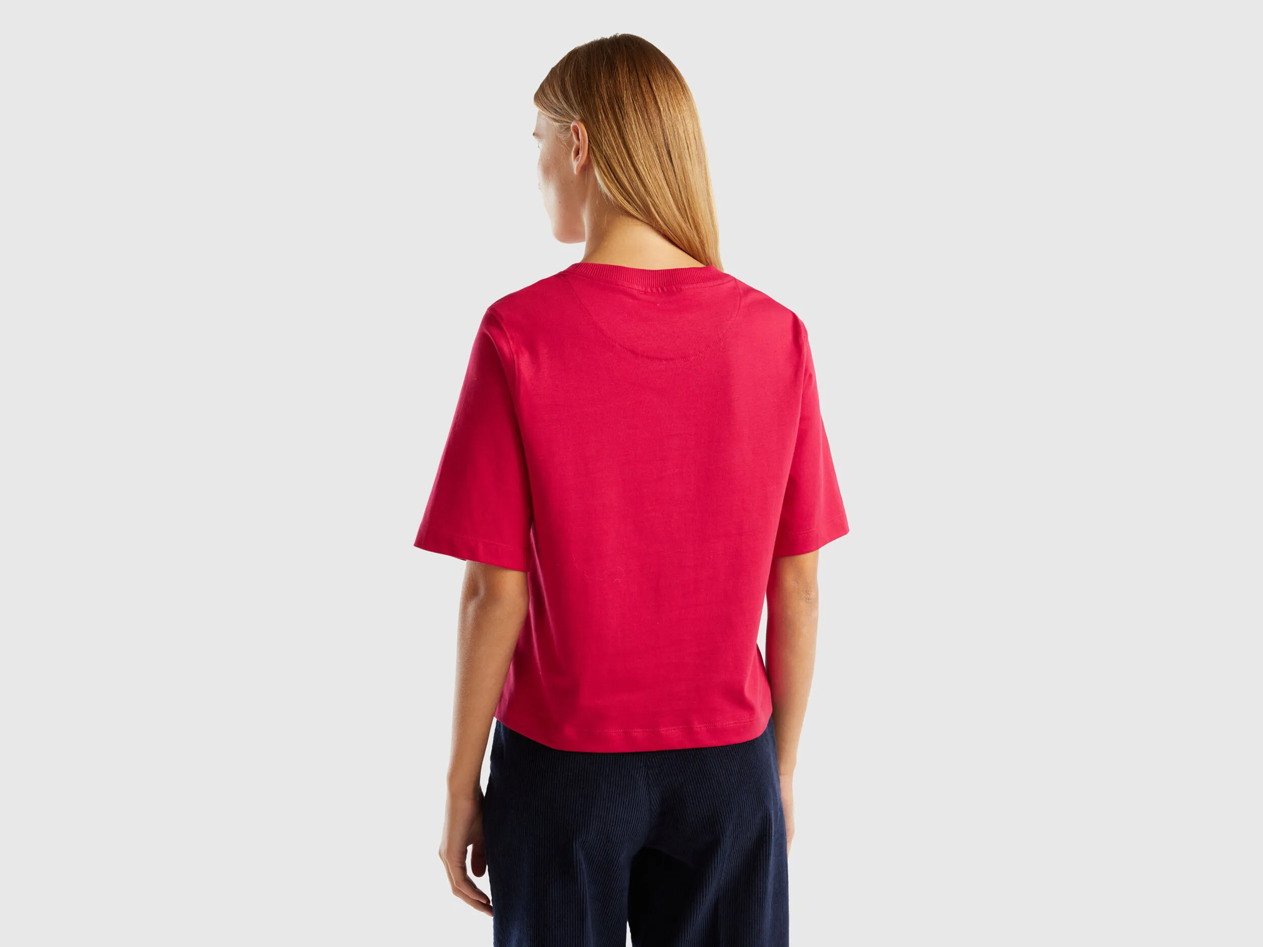 Camiseta boxy fit de 100 % algodón