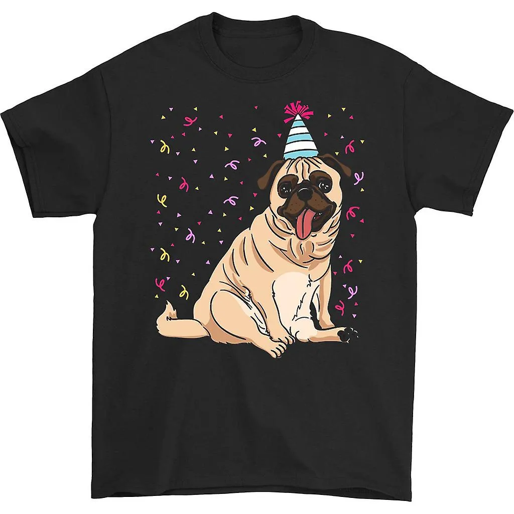 Camiseta de celebración de cumpleaños de Pug