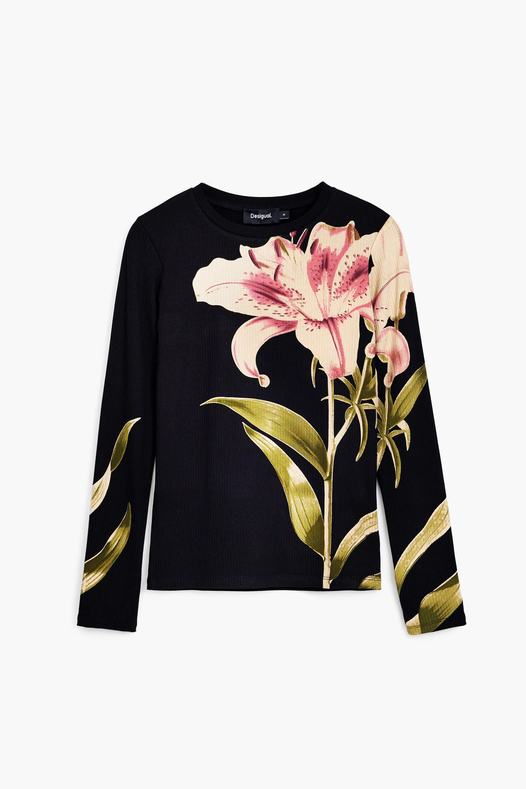 Camiseta manga larga orquídea