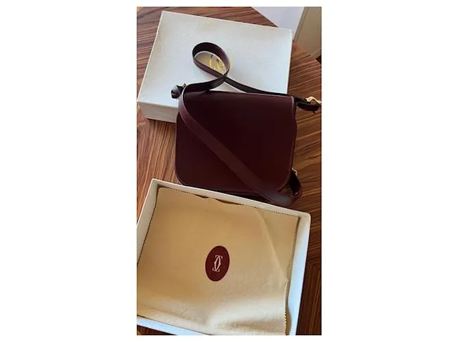 Cartier Bolsos de mano Burdeos 