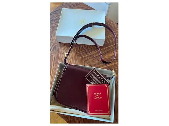 Cartier Bolsos de mano Burdeos 
