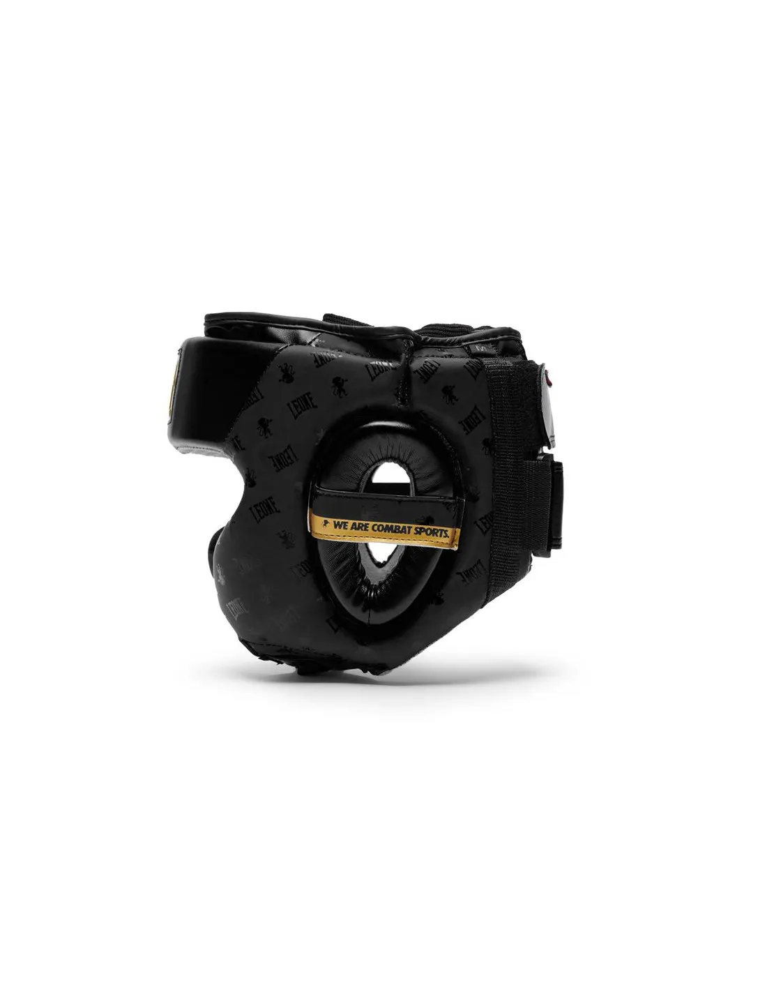 Casco de Boxeo Leone Protector Con Pomulo Dna Negro