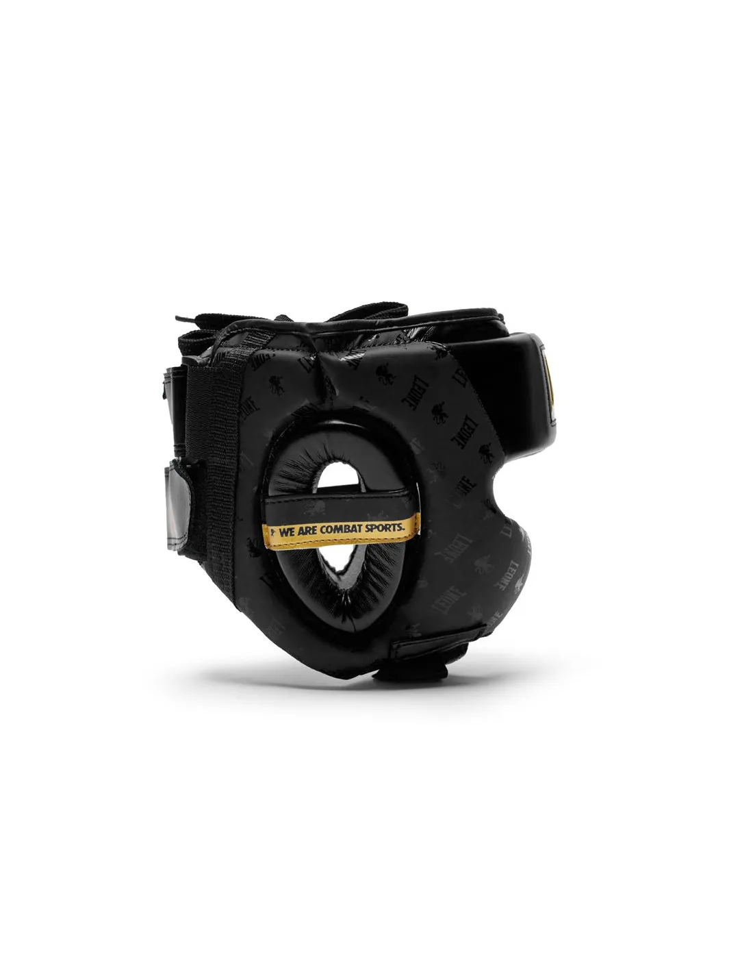 Casco de Boxeo Leone Protector Con Pomulo Dna Negro