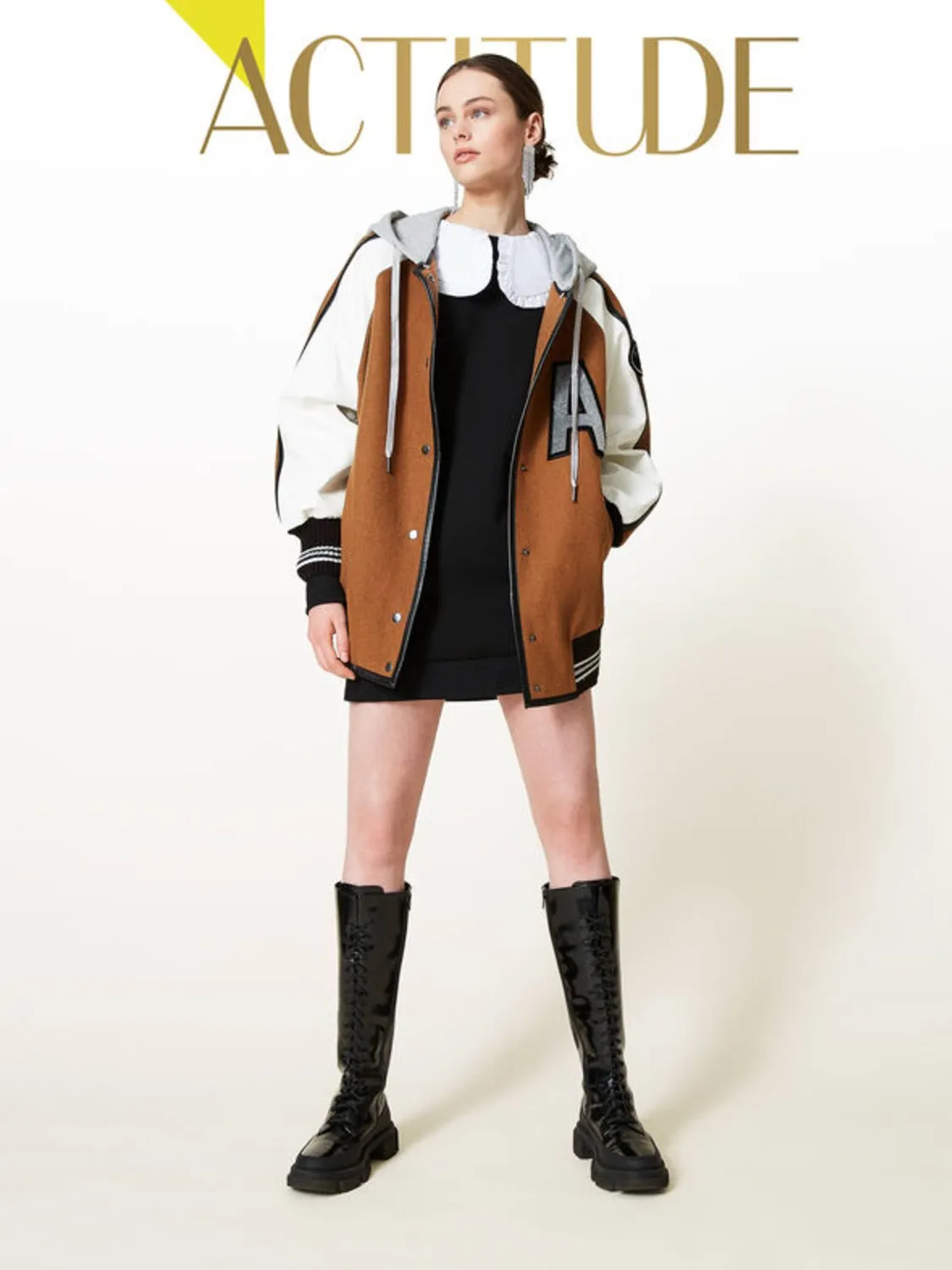 CHAQUETA BOMBER DE PAÑO ACTITUDE T.S