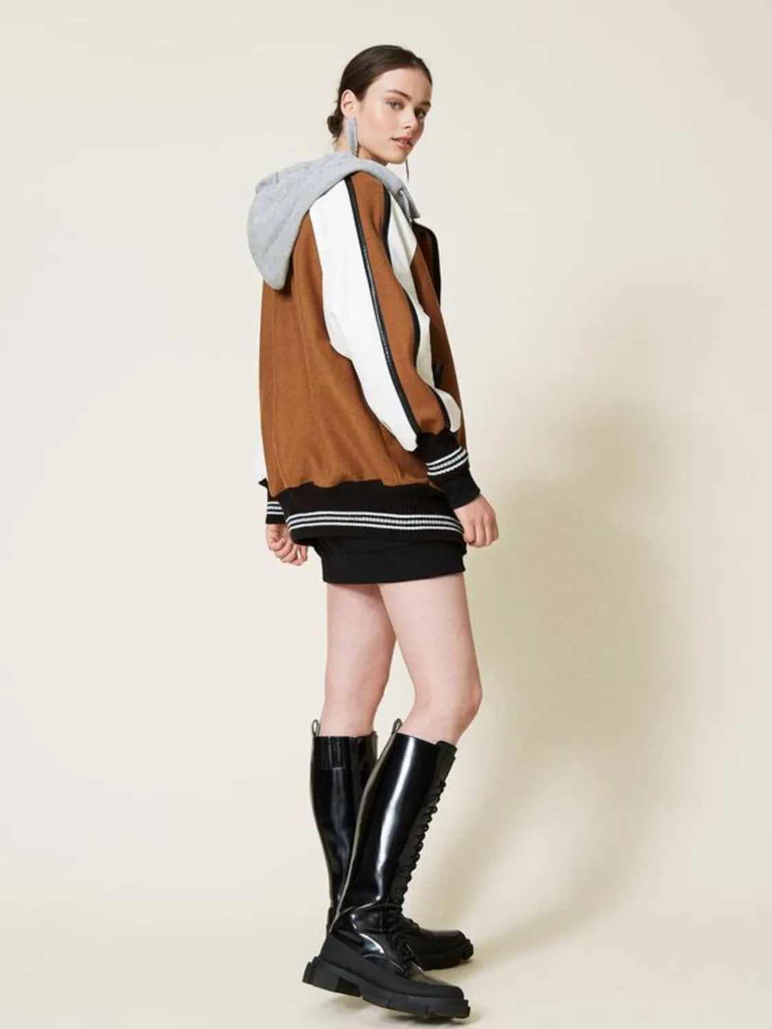 CHAQUETA BOMBER DE PAÑO ACTITUDE T.S