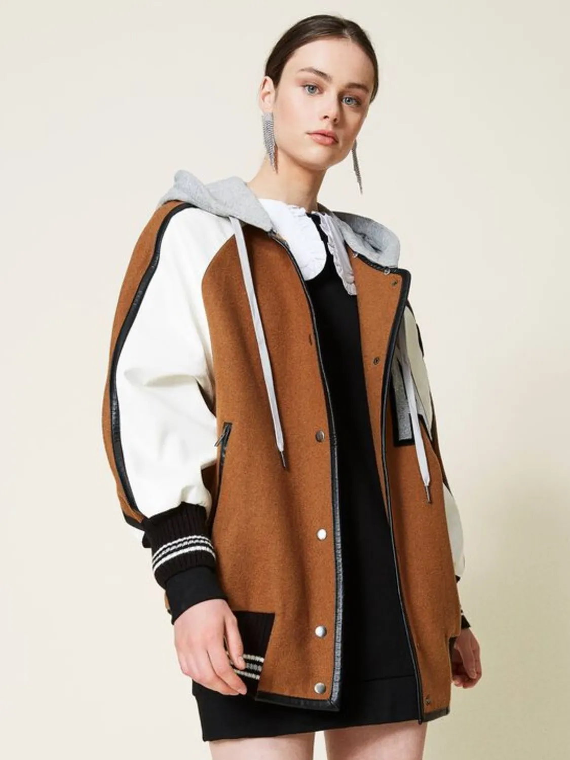 CHAQUETA BOMBER DE PAÑO ACTITUDE T.S