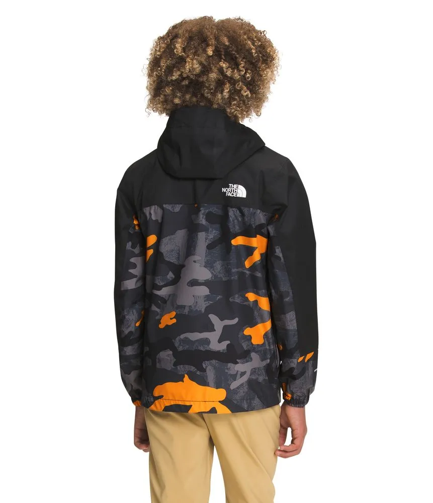 Chaqueta Printed Antora Rain Impermeable Negra Niño The North Face