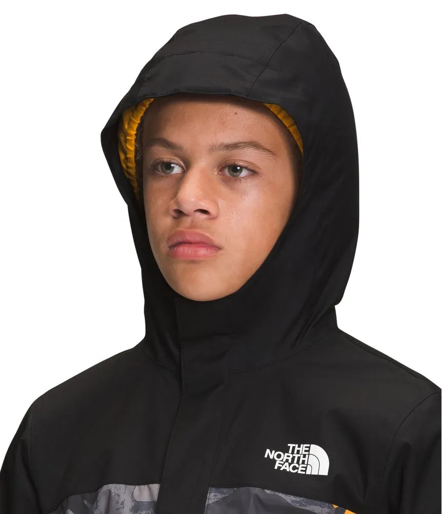 Chaqueta Printed Antora Rain Impermeable Negra Niño The North Face