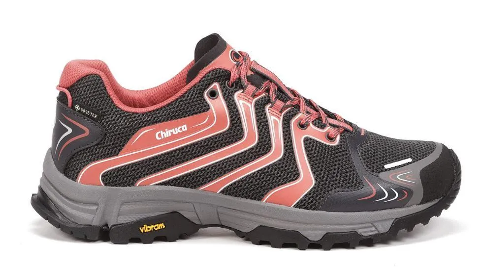 Chiruca Zapatillas Senderismo GOMERA 09 GTX Mujer Negro/Naranja