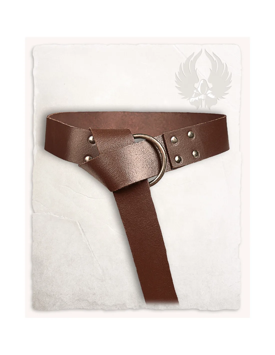 Cinturón medieval Doran con hebilla tipo anilla