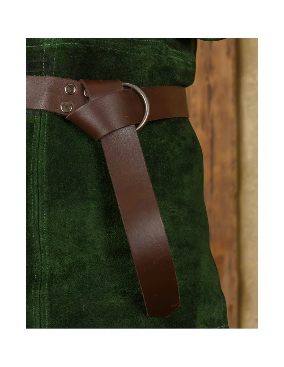 Cinturón medieval Doran con hebilla tipo anilla