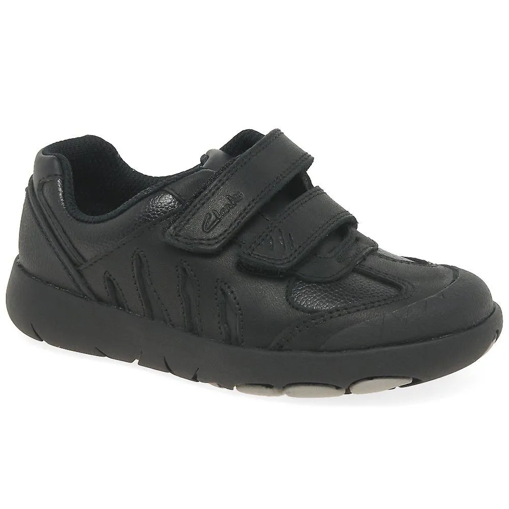 Clarks Rex Stride T Boys Zapatos de escuela infantil