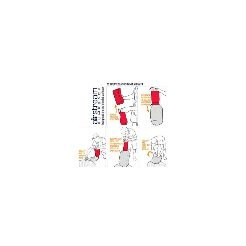 Colchón inflable aislado Sea To Summit Comfort Plus (Rojo)