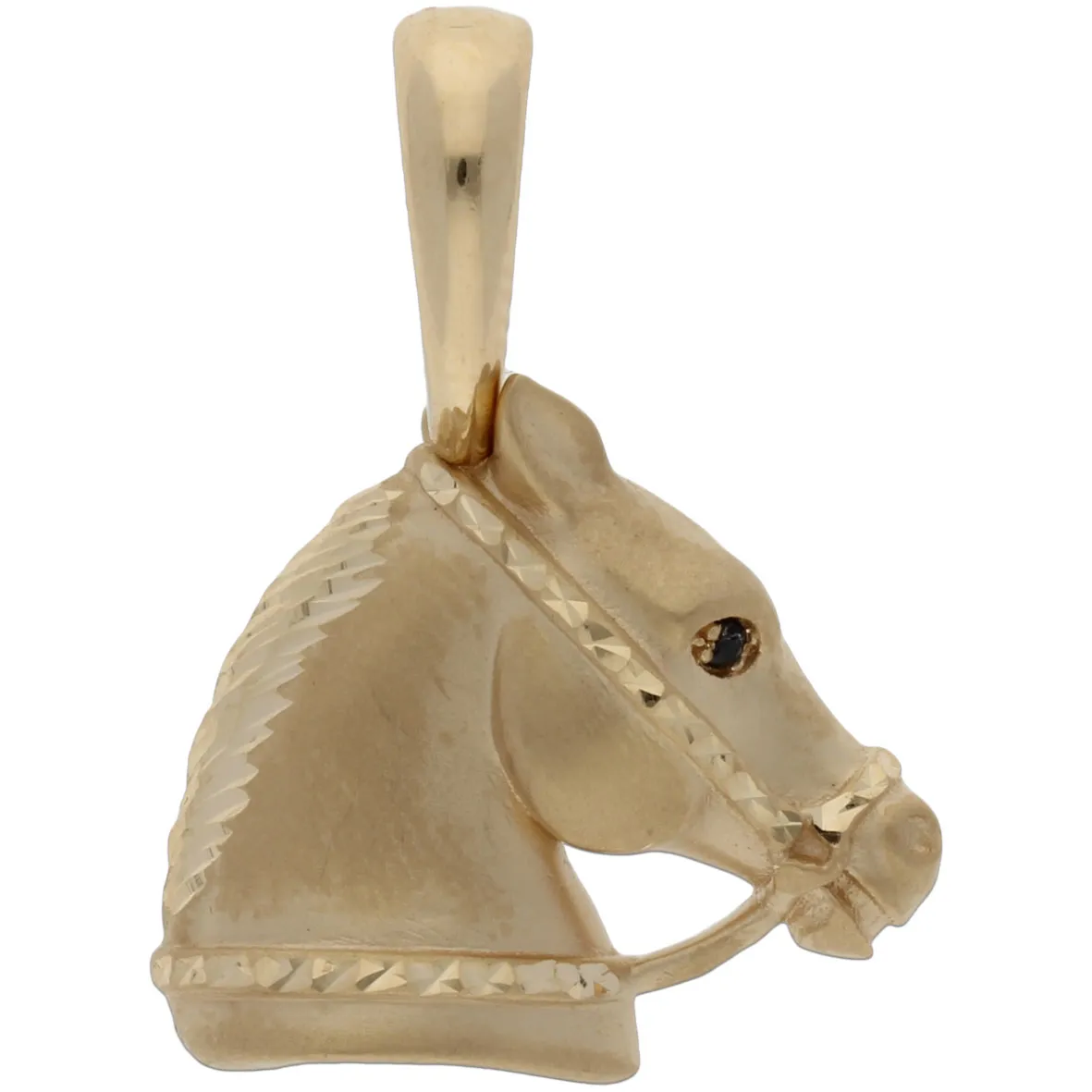 Colgante Oro Caballo 22 x 19 mm.