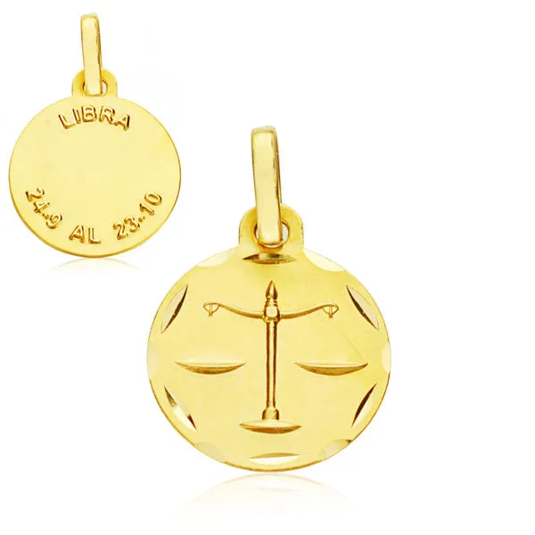 Colgante Oro Horóscopo Libra 13 mm.