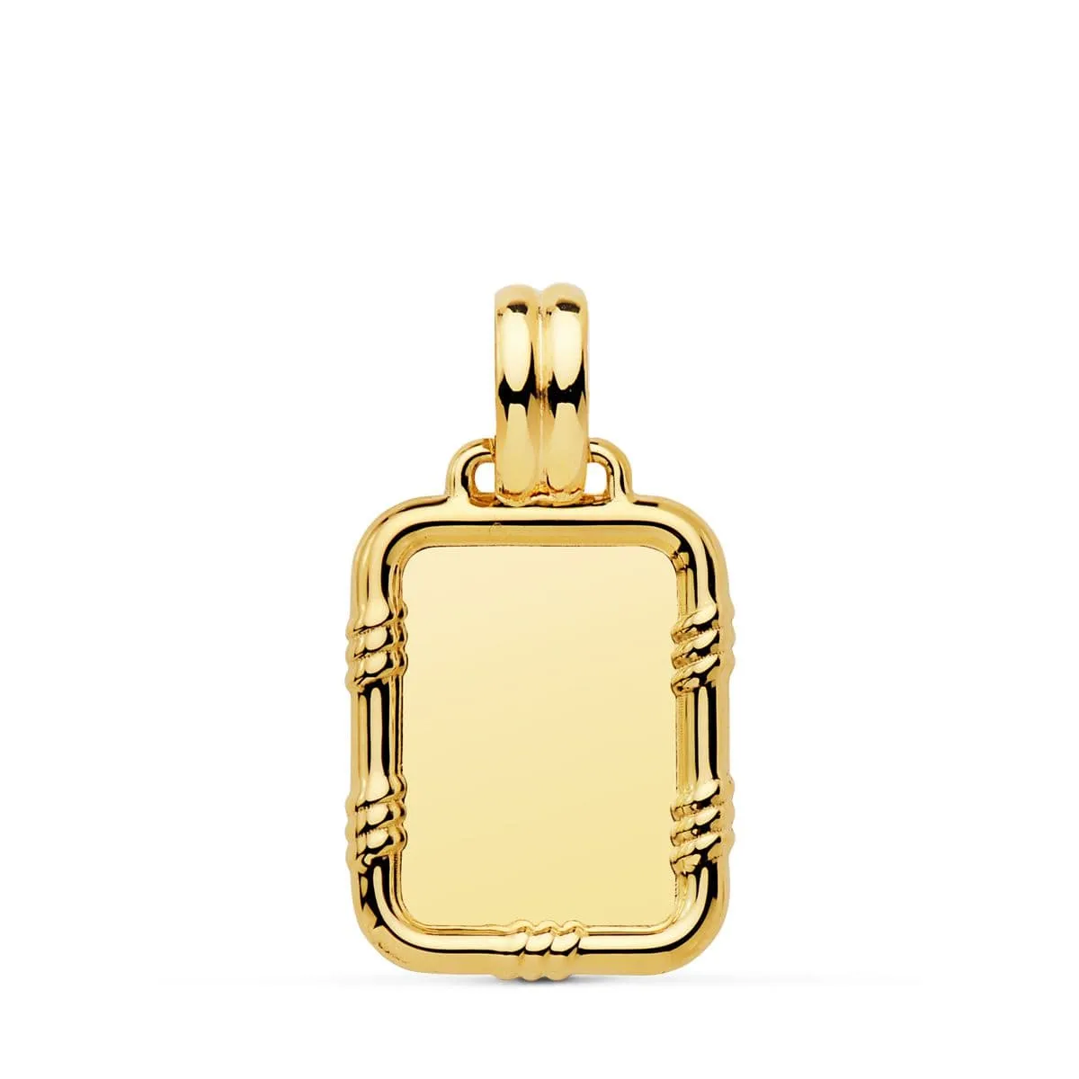 Colgante Placa Oro 19 x 15 mm