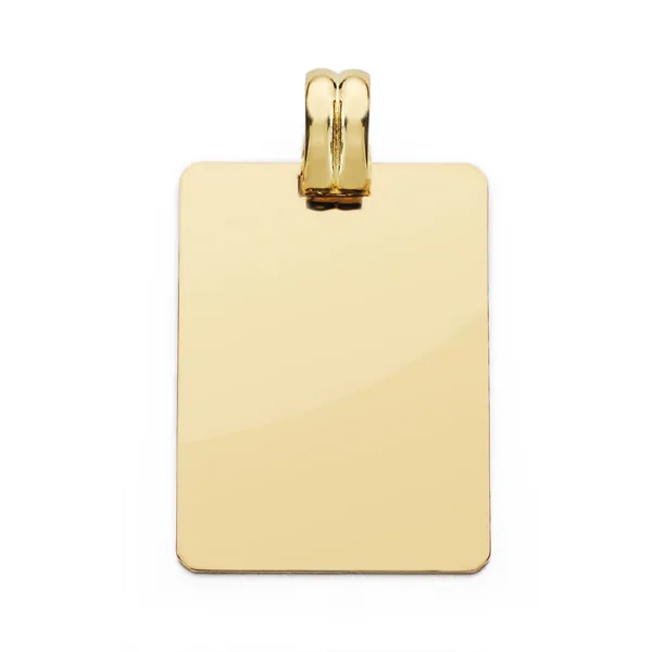 Colgante Placa Oro 28x20mm