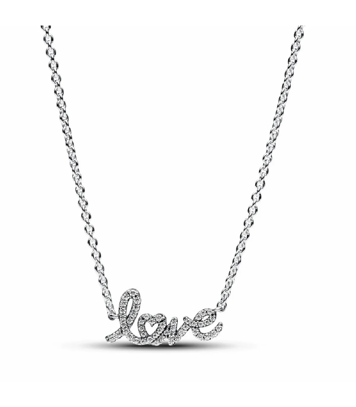 COLLAR PANDORA LOVE ESCRITO A MANO BRILLANTE  393076C01