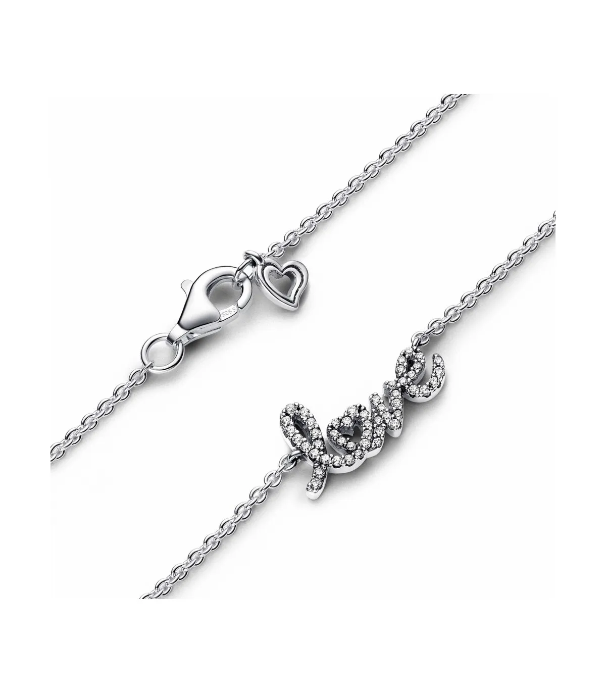 COLLAR PANDORA LOVE ESCRITO A MANO BRILLANTE  393076C01
