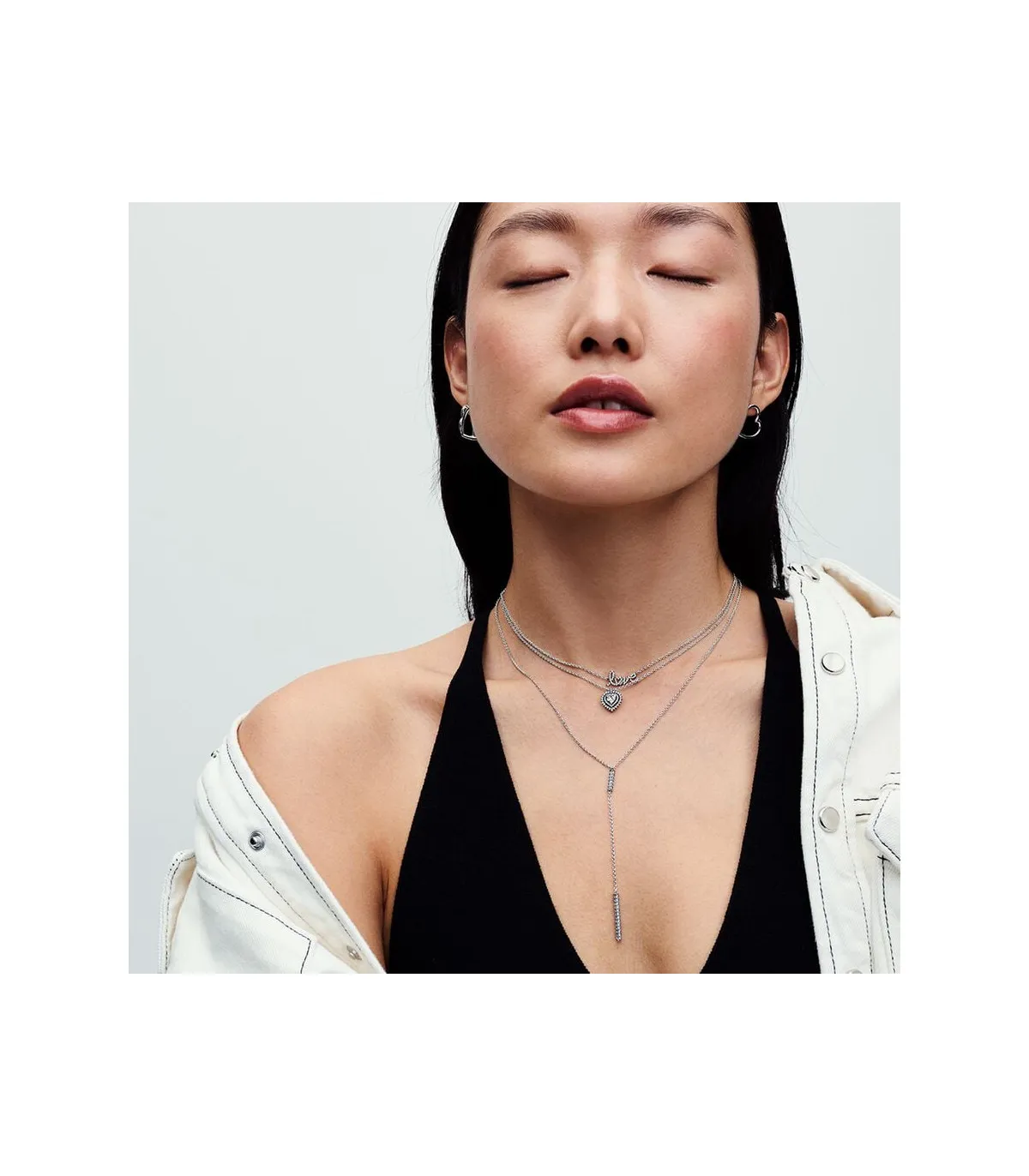 COLLAR PANDORA LOVE ESCRITO A MANO BRILLANTE  393076C01