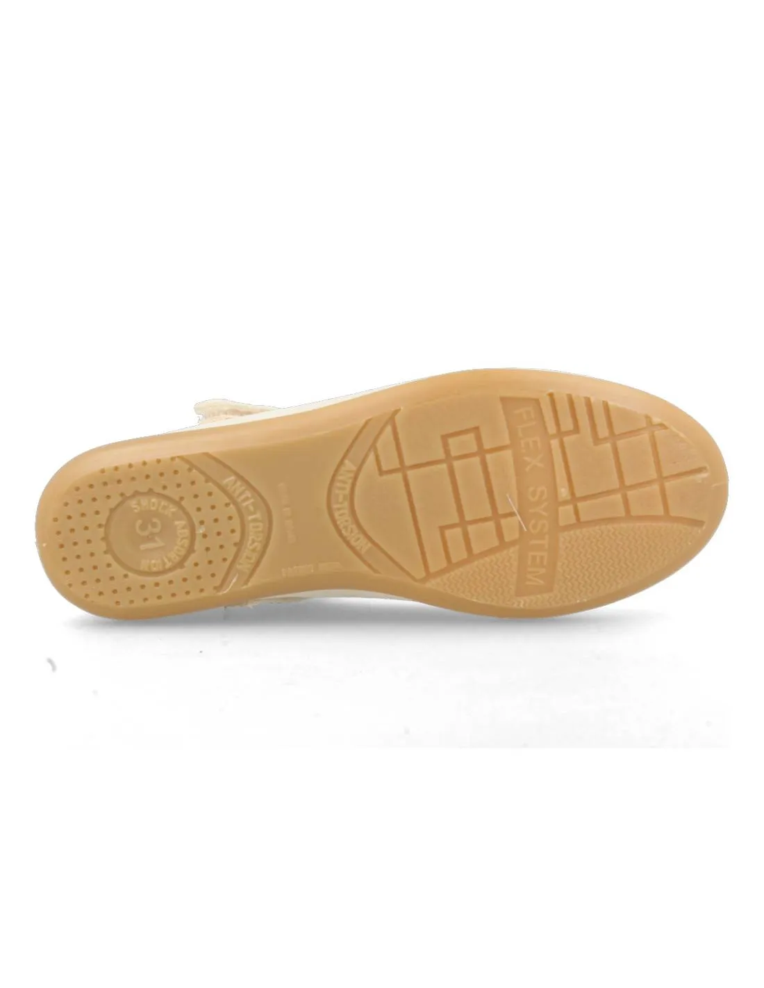 CONGUITOS BAILARINA VELCRO BRILLANTE MICROFIBRA ARENA