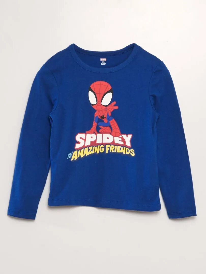 CONJUNTO DE PIJAMA 'SPIDERMAN'  2 PIEZAS  AZUL