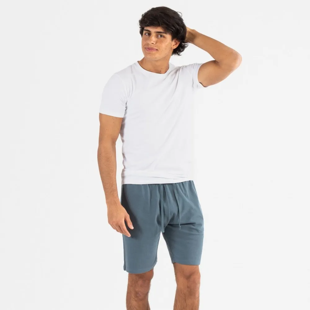 CONJUNTO DEPORTIVO CORTO HOMBRE BLANCO  MENTA