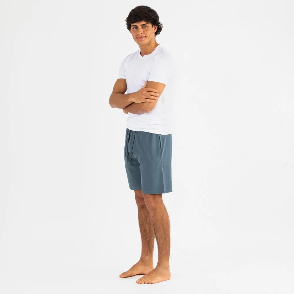 CONJUNTO DEPORTIVO CORTO HOMBRE BLANCO  MENTA