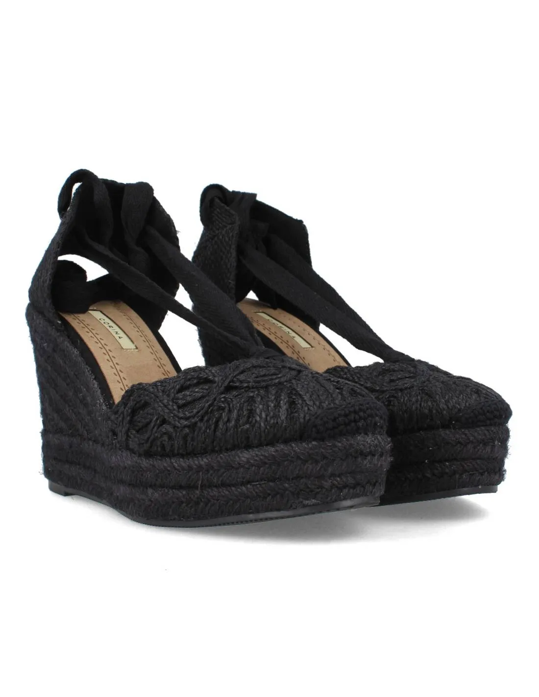 CORINA  CUñA DE ESPARTO LAZADA YUTE NEGRO