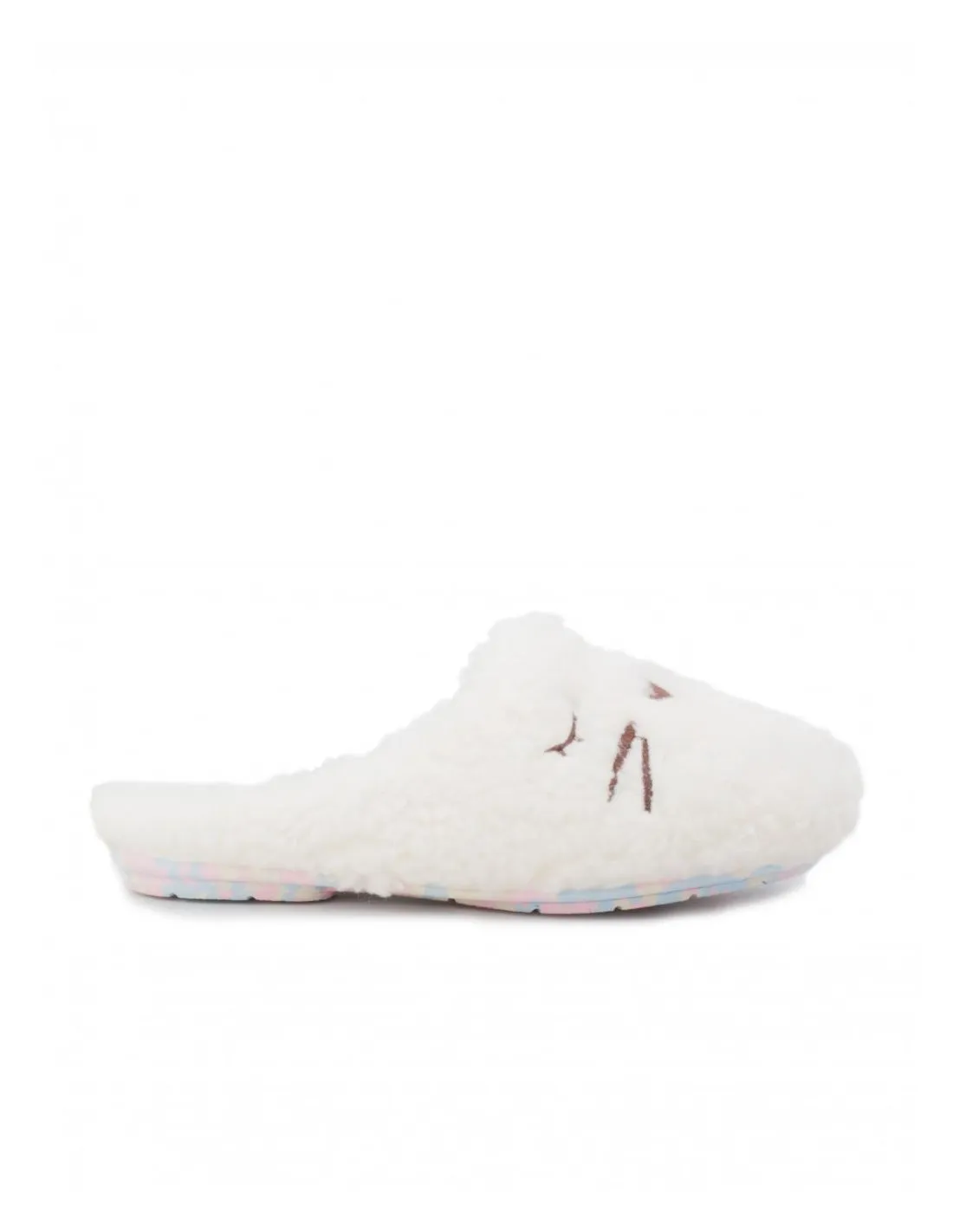 COSTA Zapatillas Casa Pelo Blanco Gato