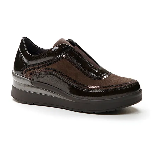 CREAM 43 S.PATENT/VELOUR