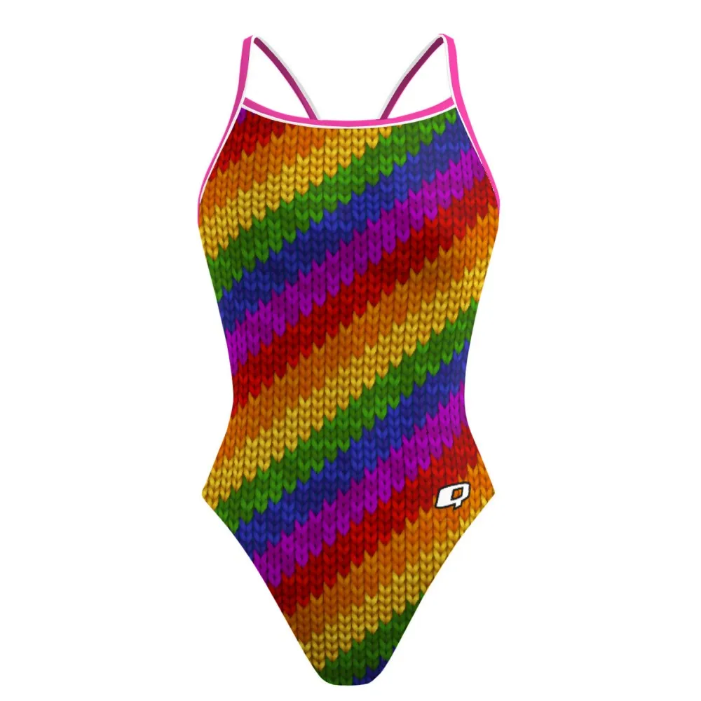 CROCHET RAINBOW  SKINNY STRAP