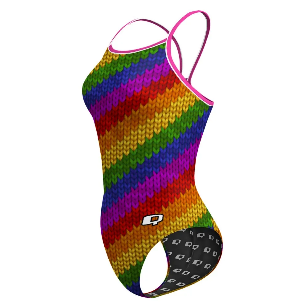 CROCHET RAINBOW  SKINNY STRAP