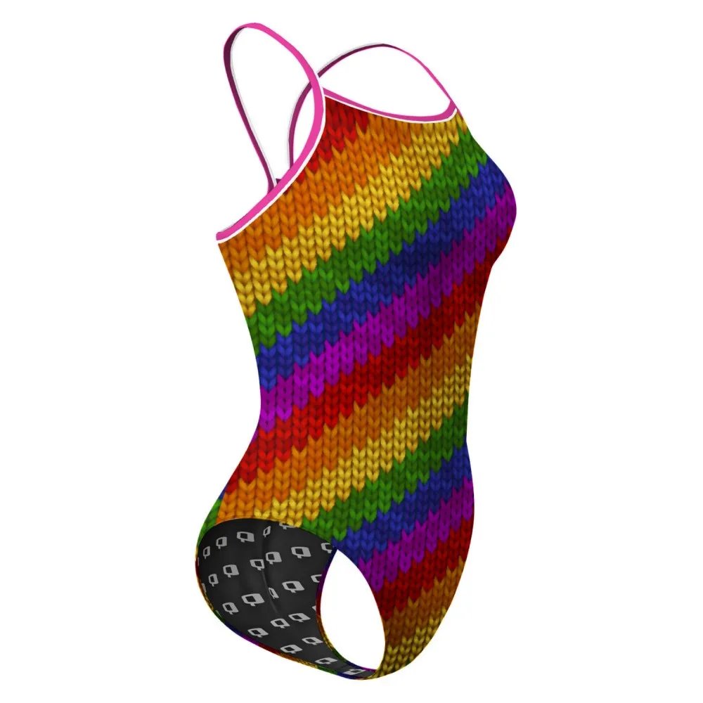 CROCHET RAINBOW  SKINNY STRAP