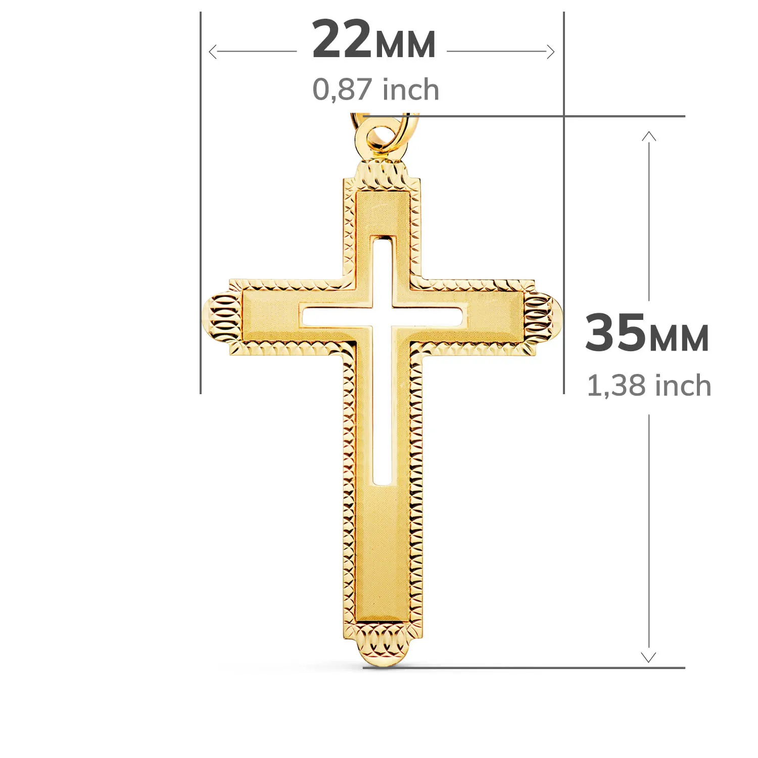 Cruz Oro 35 x 22