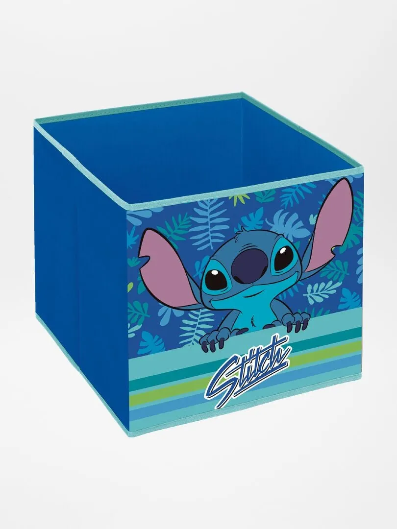 CUBO DE ALMACENAJE 'STITCH'  AZUL