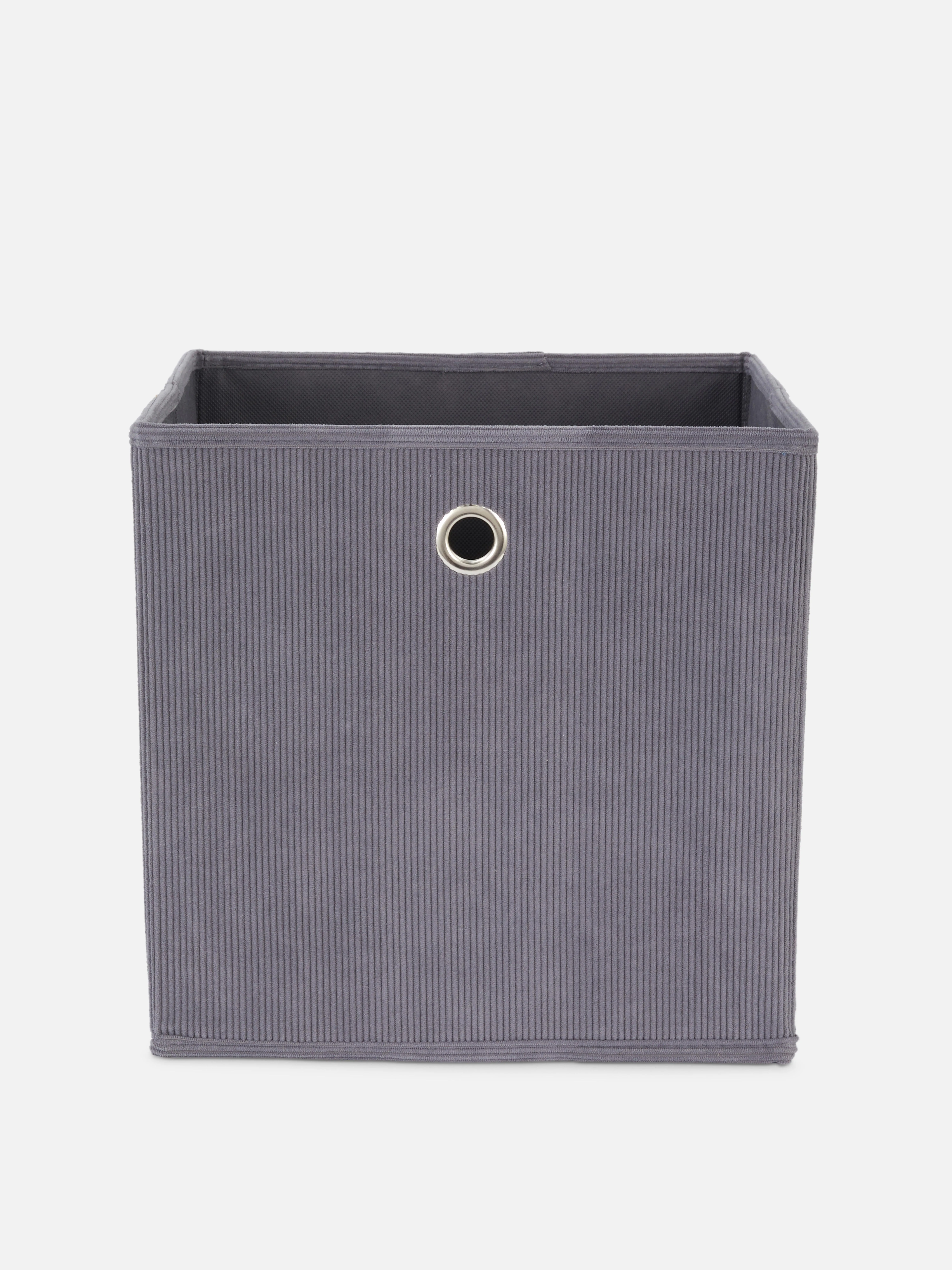 Cubo de almacenamiento de pana