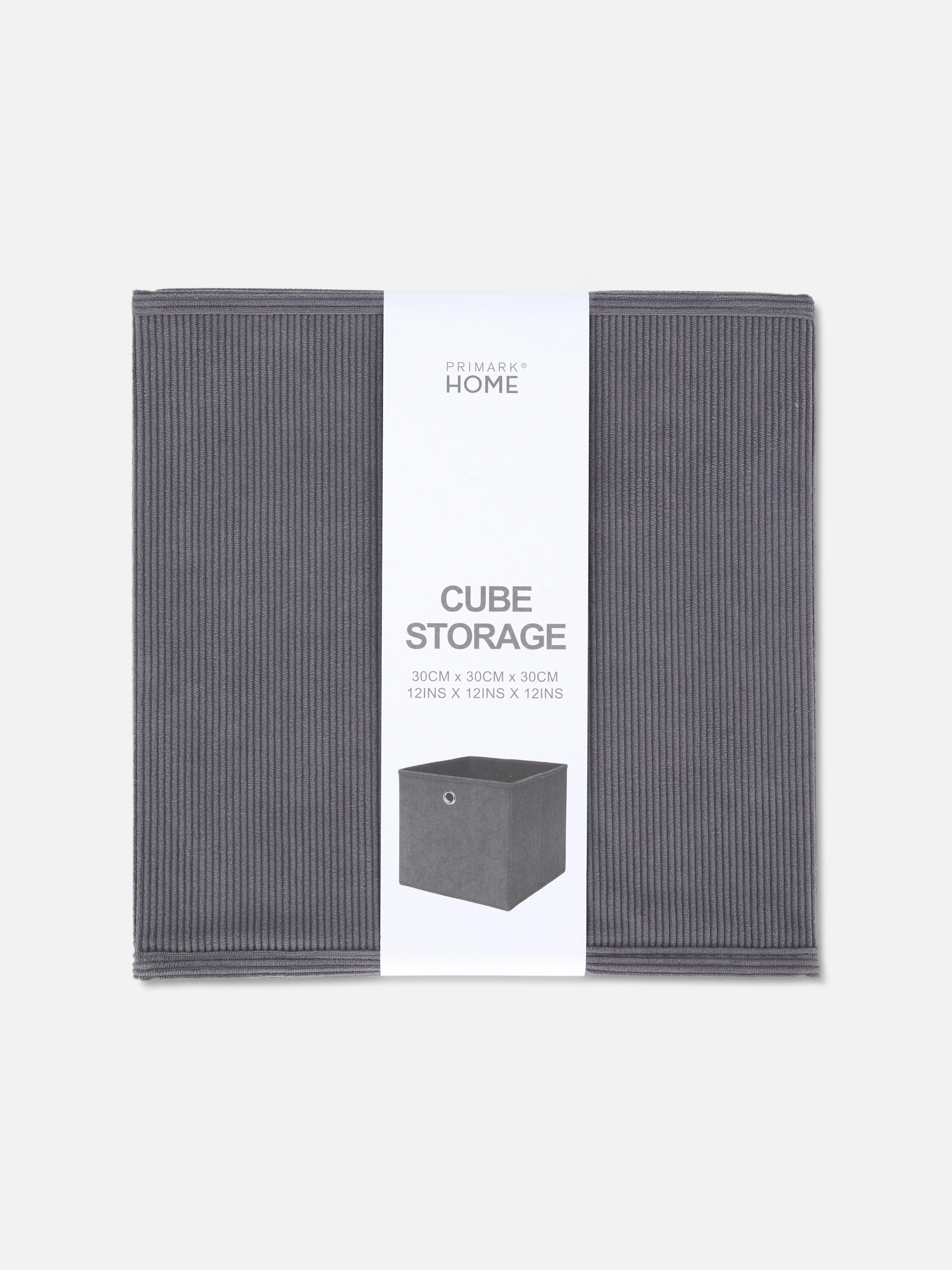 Cubo de almacenamiento de pana